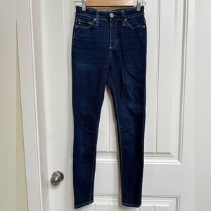 AG Adriano Goldschmied Dark Wash Mila Ankle High Rise Skinny Ankle Jean. 25R